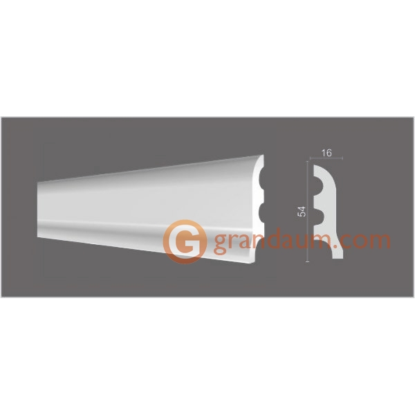 Напольный плинтус с гладким профилем Decor dizayn DD18