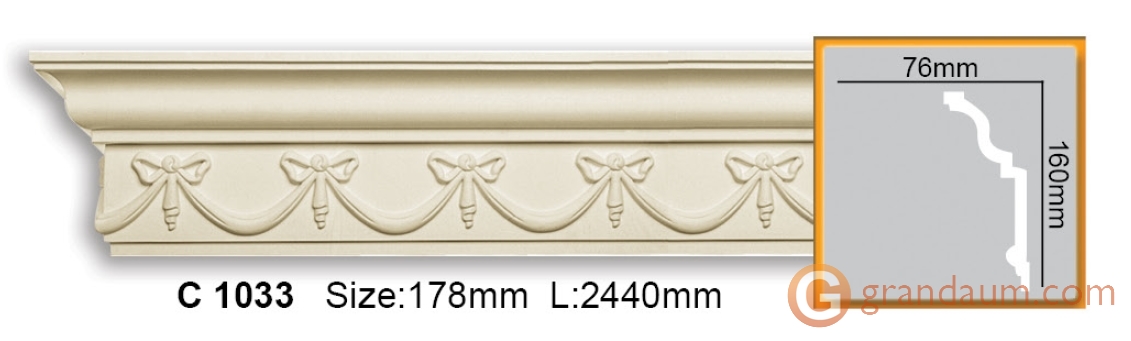 Карниз гибкий Gaudi Decor C 1033 (2,00м) Flexi