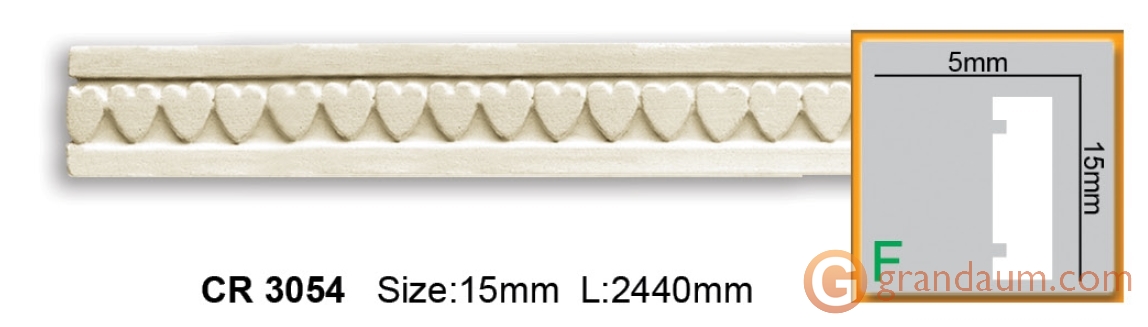 Молдинг гибкий Gaudi Decor CR 3054 (2,00м) Flexi