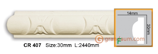 Молдинг гибкий Gaudi Decor CR 407 (2,00м) Flexi