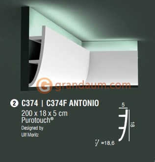 Карниз для скрытого освещения Orac decor C374