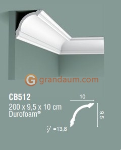 Карниз с гладким профилем Orac Decor CB512N
