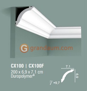 Карниз с гладким профилем Orac Decor CX100