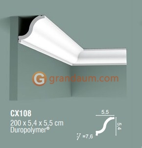 Карниз с гладким профилем Orac Decor CX108