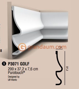 Карниз с гладким профилем Orac Decor P3071