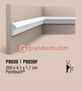 Молдинг с гладким профилем Orac Decor P8030