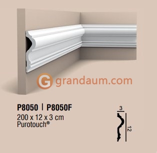 Молдинг с гладким профилем Orac Decor P8050