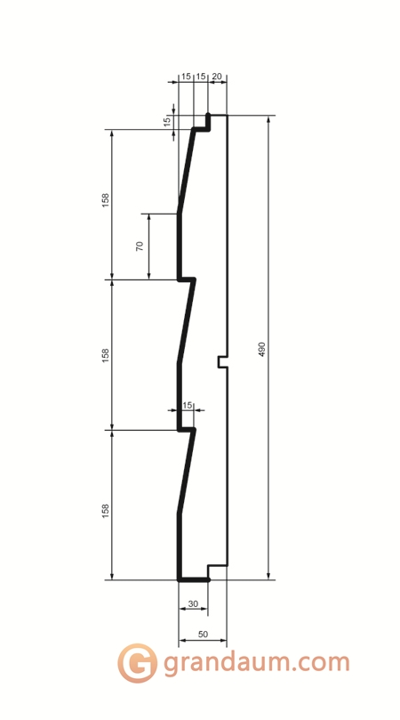 Prestige decor HC 102-50 панель без покрытия (2,00м)