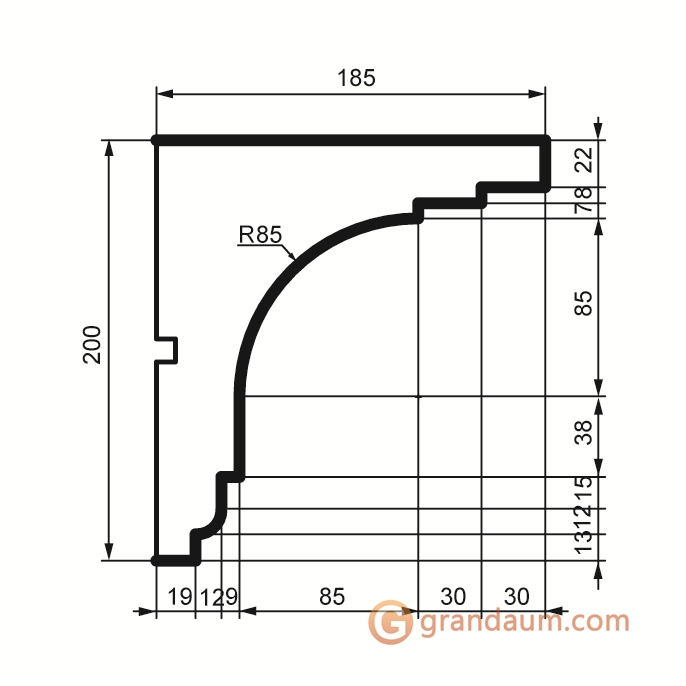 Prestige decor KC 120 без покрытия (2,00м)
