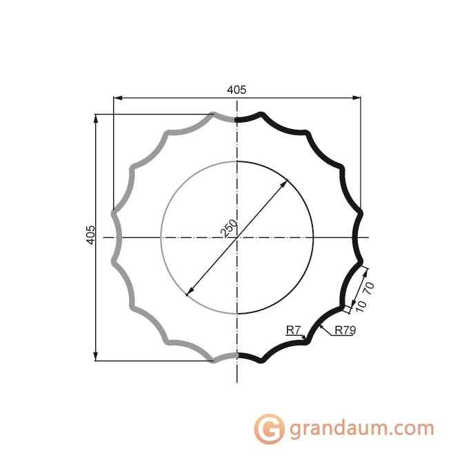 Prestige decor LC 106-21 тело с каннелюрами без покр Full (2,00м)