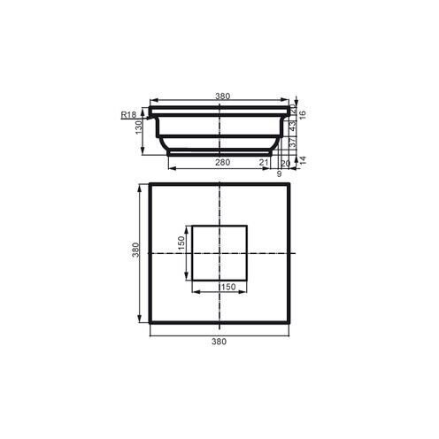 Prestige decor LC 113-1 капитель без покрытия