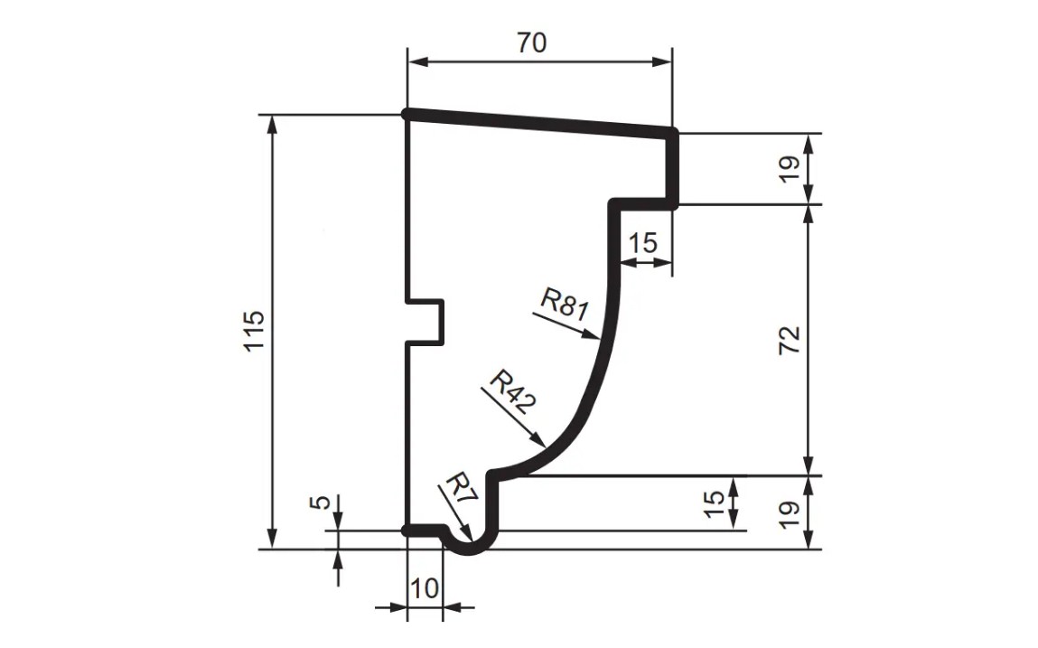 Prestige decor DC 102 (2.00м) подоконник