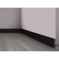 Напольный плинтус с гладким профилем NMC M58 Black