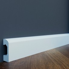 Напольный плинтус с гладким профилем Cezar Цезарь LPC-04