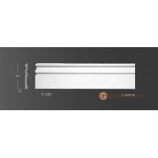 Напольный плинтус с гладким профилем Classic home 7-151