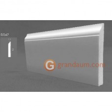 Напольный плинтус с гладким профилем Decor dizayn DD47