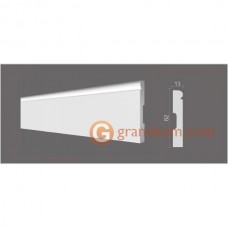 Напольный плинтус с гладким профилем Decor dizayn DD49