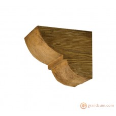 Декоративная балка, Консоль Decowood Модерн ED 016 classic светлая 12х12