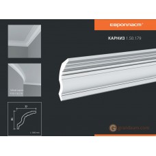 Карниз c гладким профилем Европласт 1.50.179 (К-179)