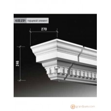 Европласт 4.02.231 ТОРЦЕВОЙ ЭЛЕМЕНТ ДЛЯ ФАСАДА