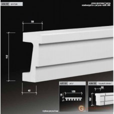 Европласт 4.34.102 АРХИТРАВЫ ДЛЯ ФАСАДА