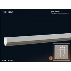 Молдинг с гладким профилем Европласт 1.51.305 (М-305)