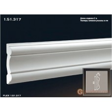 Молдинг с гладким профилем Европласт 1.51.317 (М-317)