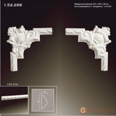 Угловые элементы и вставки Европласт 1.52.288 Уголок У-288