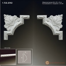 Угловые элементы и вставки Европласт 1.52.292 Уголок У-314 Левый