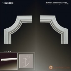 Угловые элементы и вставки Европласт 1.52.308 Уголок У-308