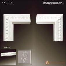 Угловые элементы и вставки Европласт 1.52.318 Уголок У-318