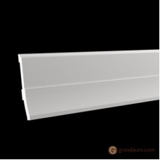 Напольный плинтус с гладким профилем Европласт 1.53.105 (ПЛ-105)