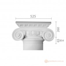 Капитель из гипса кп-54 (с валом)