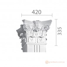 Капитель из гипса кп-51 (квадрат)