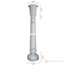 Колонна из гипса ка-73 (коническая)
