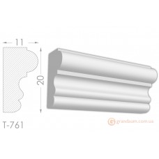 Тяга, гипсовый молдинг т-761 h 20*11 мм