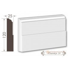 Напольный плинтус из гипса 24