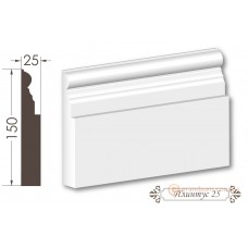 Напольный плинтус из гипса 25