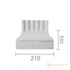 База пилястры из гипса б-41