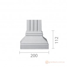 База колонны из гипса б-80 (пилястра)