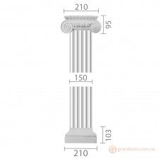 Пилястра из гипса ка-41