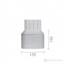 База колонны из гипса б-83 (пилястра)