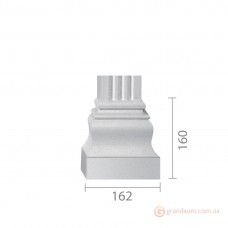База колонны из гипса б-72 (пилястра)
