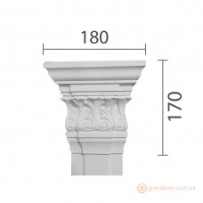 Капитель пилястры из гипса кп-79