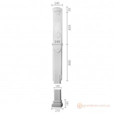 Пилястра из гипса ка-35