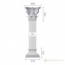 Пилястра из гипса ка-19