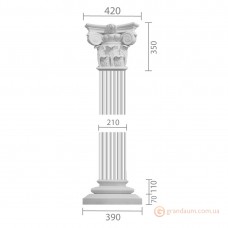 Пилястра из гипса ка-21