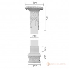 Пилястра из гипса ка-46