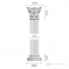 Пилястра из гипса ка-48