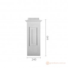 База колонны из гипса б-84б (пилястра)